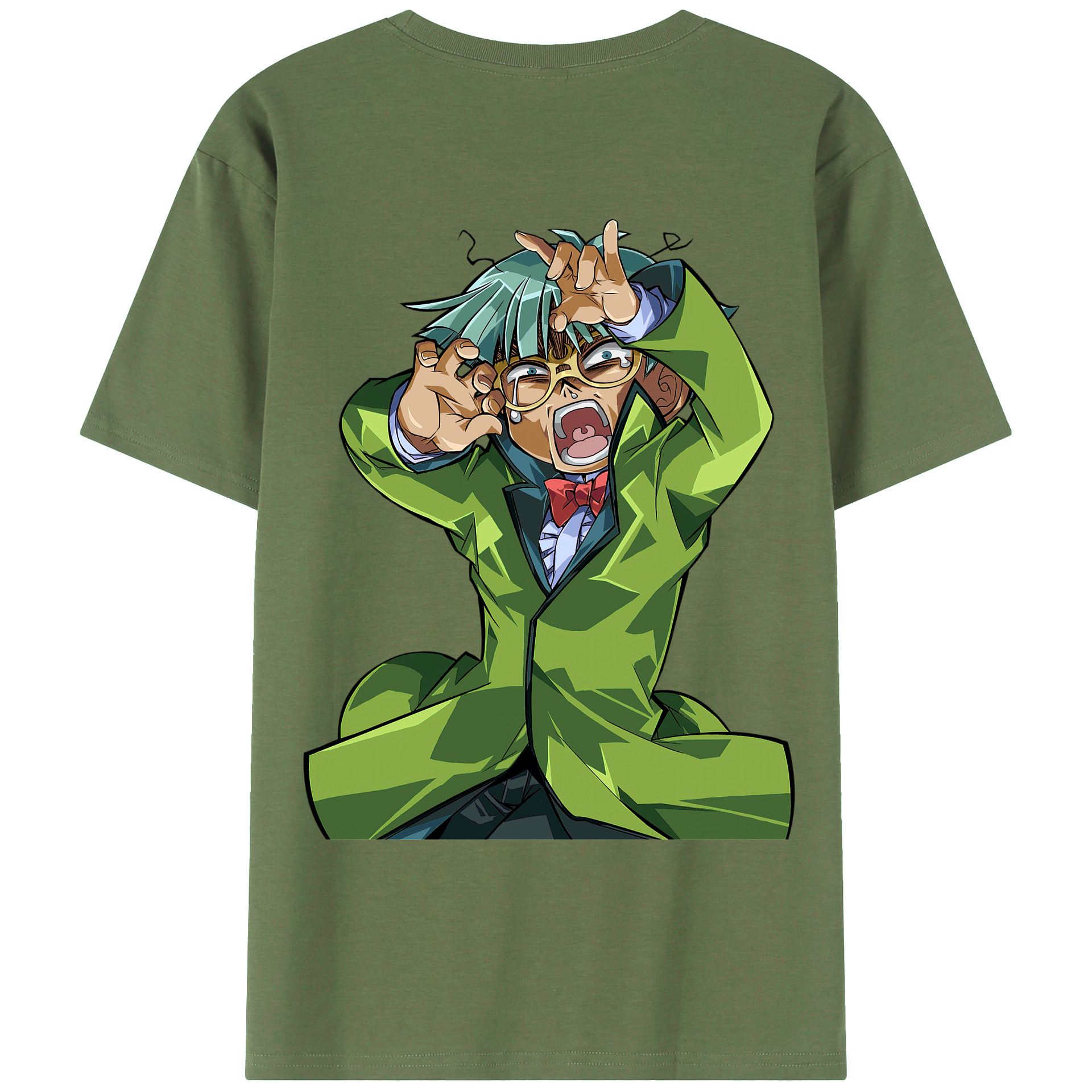 （画像用） 遊☆戯☆王 Yu-Gi-Oh! 綿100％ メンズ半袖Tシャツ（バックプリント） 通気性